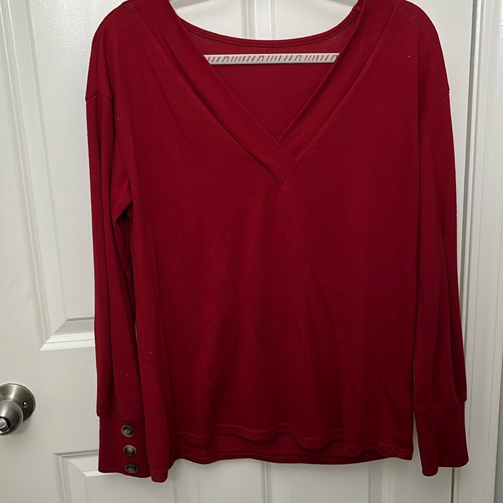 Women’s SHEIN Sweater - Medium, Burgundy Red